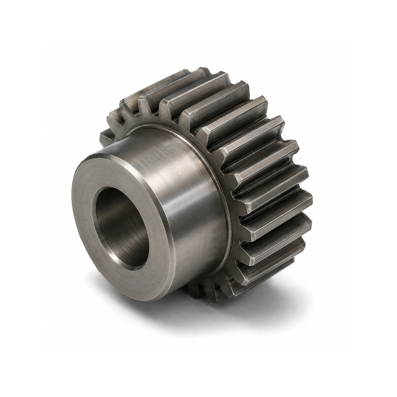 SS08/80B-10 Metric EN8 Spur Gear 80 Tooth 0.8 Mod Pilot Bored 12mm Or Smaller (H8)