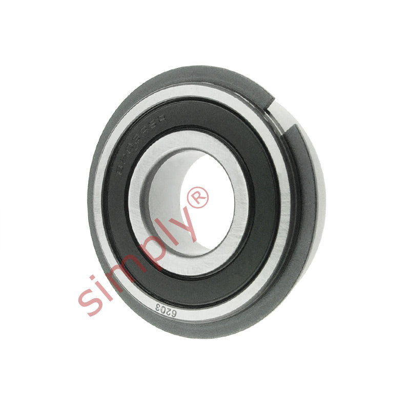 Major Branded 62032RSNR Rubber Sealed Snap Ring Deep Groove Ball Bearing 17x40x12mm