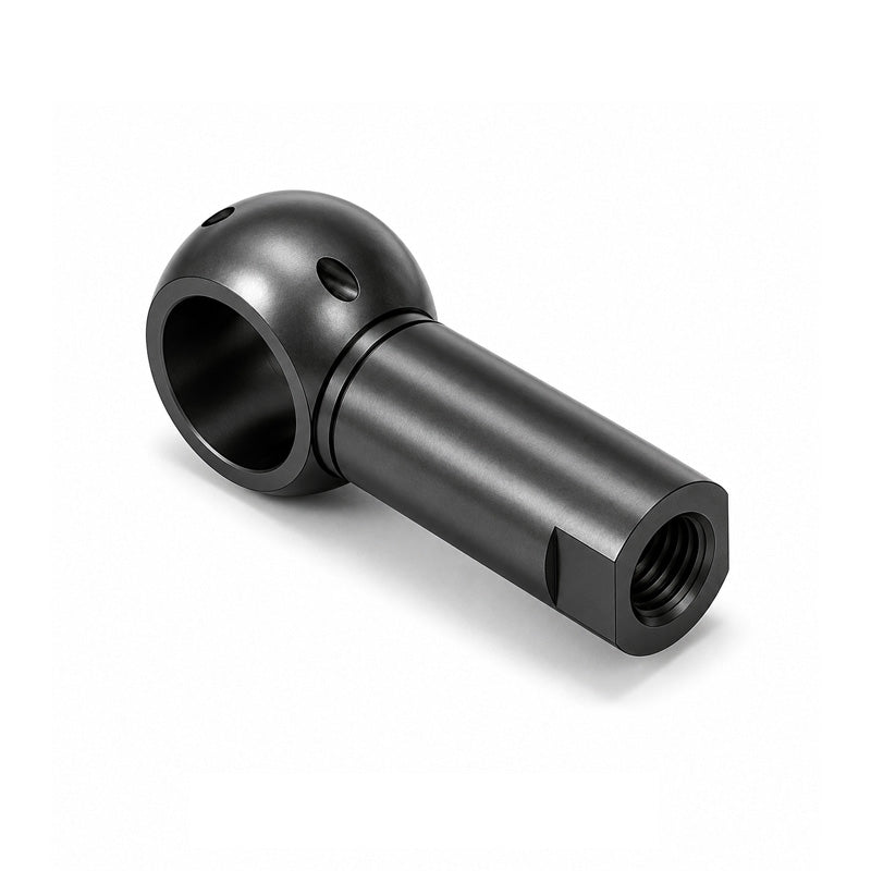 Chiavette B13 Left Hand Steel Ball Socket with Internal Snap Ring and Holes for Safety Clip 13mm Ball Diameter M8 Thread - Allow 2-3 Days