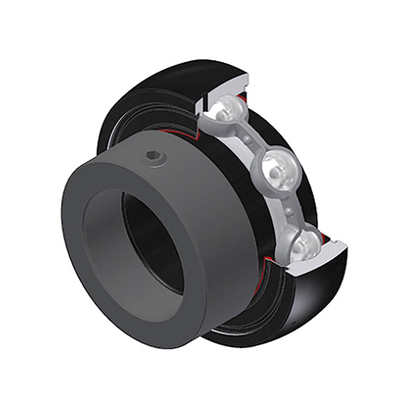 SNR ES208-24G2T20 Imperial Flatback Spherical Outer High Temp Bearing Insert 1-1/2 inch Bore 80mm Outside Diameter with Eccentric Collar - Allow 2-3 Days