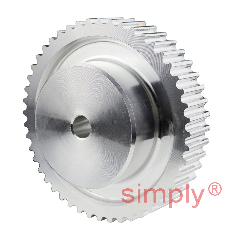 Drive-Flex P192-14M-40 - 14mm Pitch 192 Tooth Flangeless HTD Type Cast Iron Pilot Bore Timing Pulley for 40mm Wide Belts