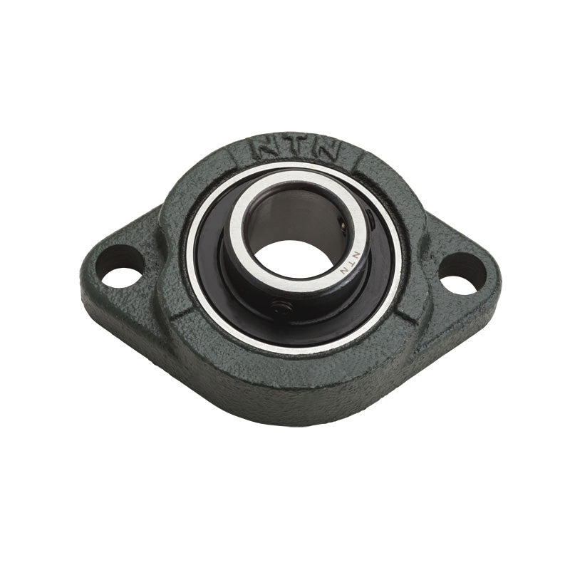 NTN M-ASFD202-010 Imperial Two Bolt Oval Cast Iron Flange Housing with 5/8 inch Bore Insert - Allow 2-3 Days