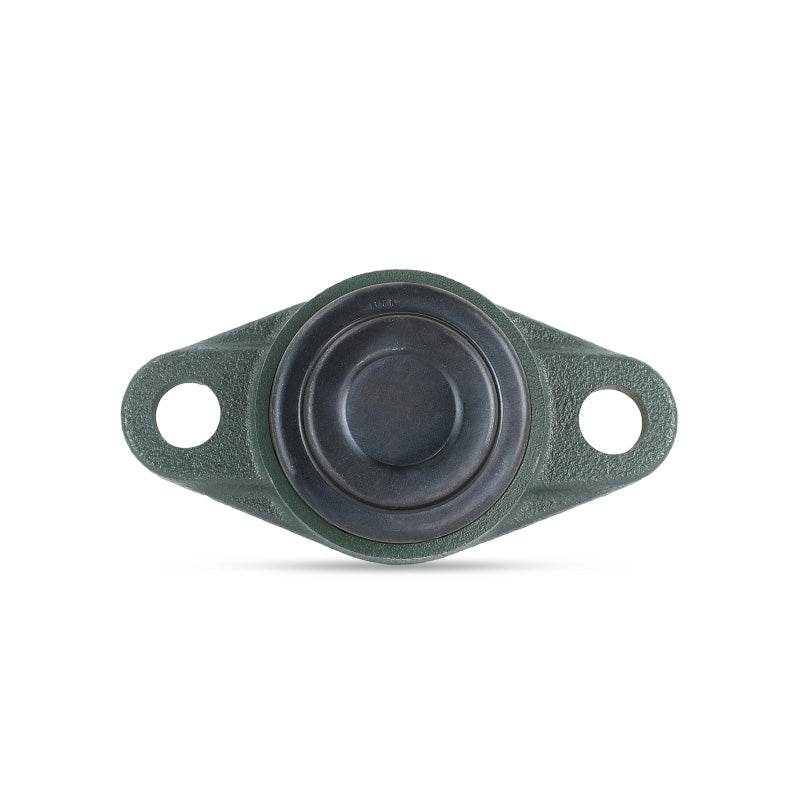 NTN SM-UCFLX10-200D1 Imperial Two Bolt Oval Cast Iron Flange Housing with 2 inch Bore Insert with Steel Plate Cover - Closed Version - Allow 2-3 Days