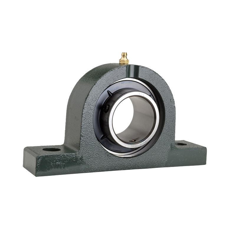NTN UCPG213D1 Metric Cast Iron Two Bolt Pillow / Plummer Block Housing with 65mm Bore Insert - Allow 2-3 Days
