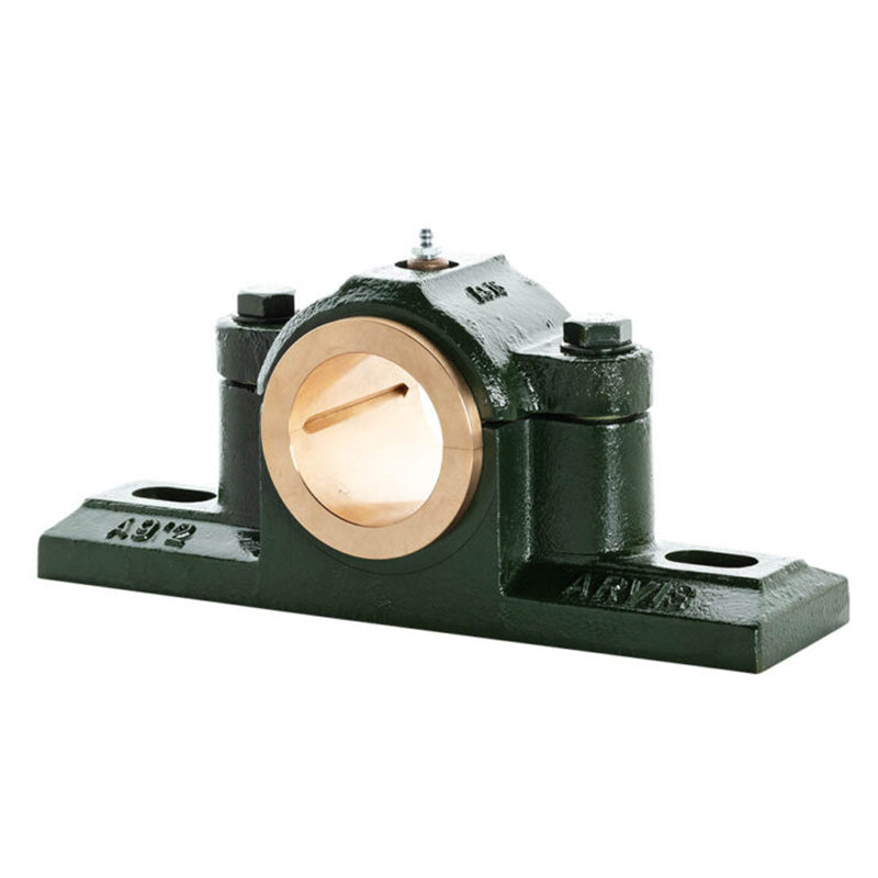 Major Brand SX35E Imperial Split Cast Iron Two Bolt Pillow / Plummer Block Housing with 2-3/16 inch Bore Gunmetal Bush Insert - Allow 3-4 Weeks