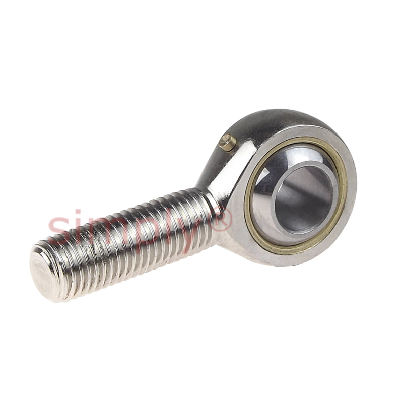 Codex SAKAC16M Right Hand Steel / Bronze Lined Plain Male Rod End M16 Thread