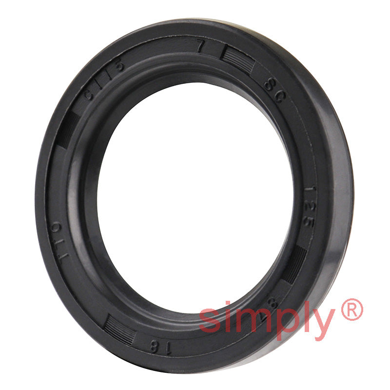 0.87x1.25x0.18 inch Nitrile Rubber Single Lip Rotary Shaft Oil Seal R21 / SC