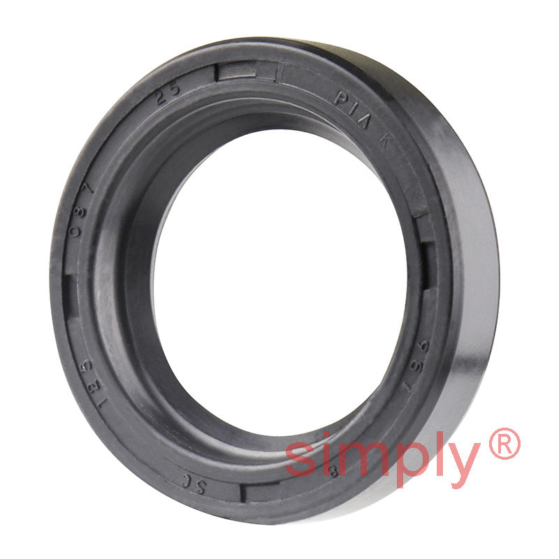 0.87x1.25x0.25 inch Nitrile Rubber Single Lip Rotary Shaft Oil Seal with Garter Spring R21 / SC