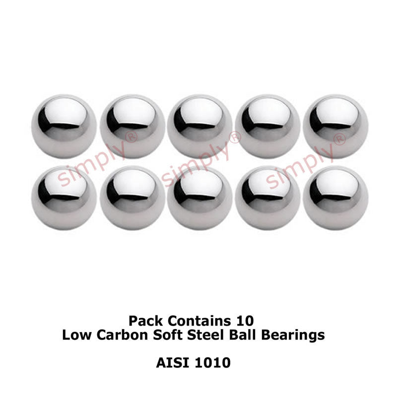 3/8 inch / 9.5mm Diameter Low Carbon Soft Steel Bearing Catapult Ammo Ball