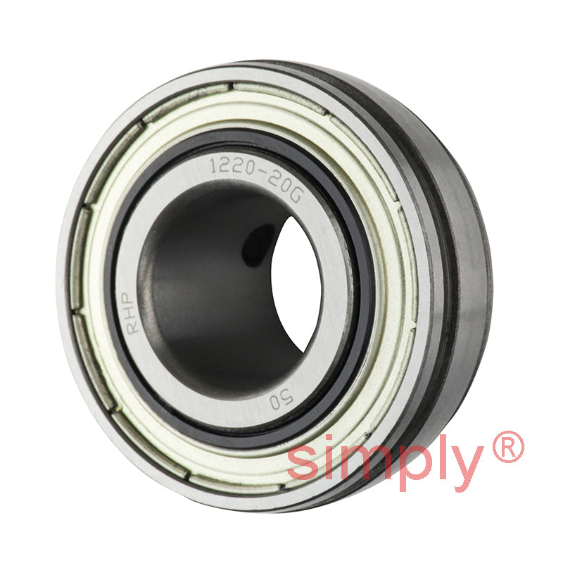 RHP 1220-20G Spherical Outer Flat Back Bearing Insert 20mm Bore 47mm Outside Diameter