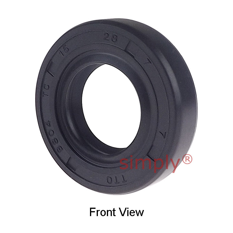 15x28x7mm Nitrile Rubber Double Lip Rotary Shaft Oil Seal with Garter Spring TC / R23