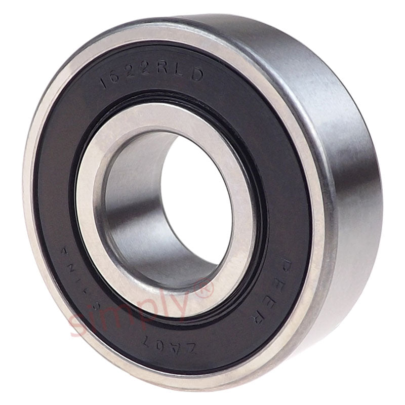 FAG 16222RS Rubber Sealed Deep Groove Ball Bearing 0.5625x1.375x0.4375 inch - Allow 2-3 Days