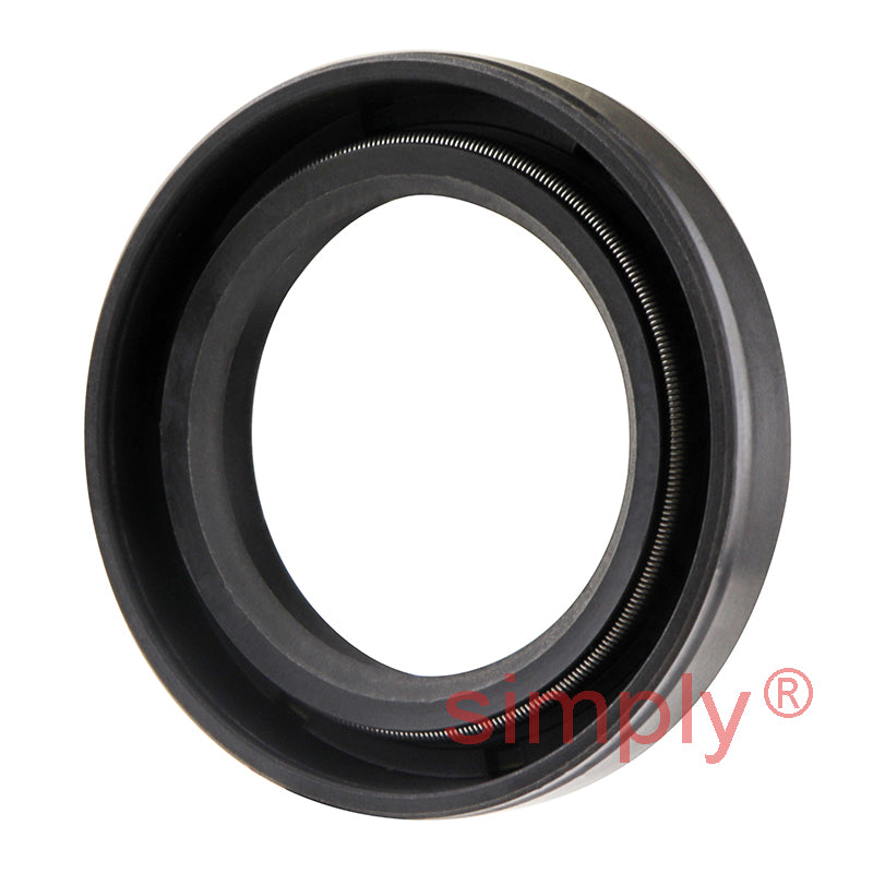 1.12x1.68x0.31 inch Nitrile Rubber Double Lip Rotary Shaft Oil Seal with Garter Spring R23 / TC Style
