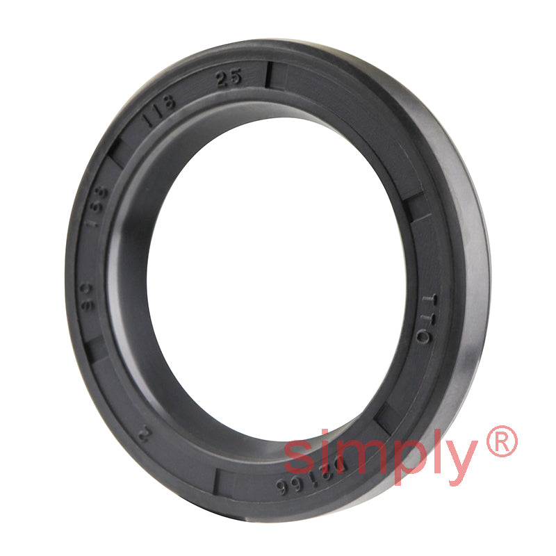 1.18x1.68x0.25 inch Nitrile Rubber Single Lip Rotary Shaft Oil Seal with Garter Spring R21 / SC