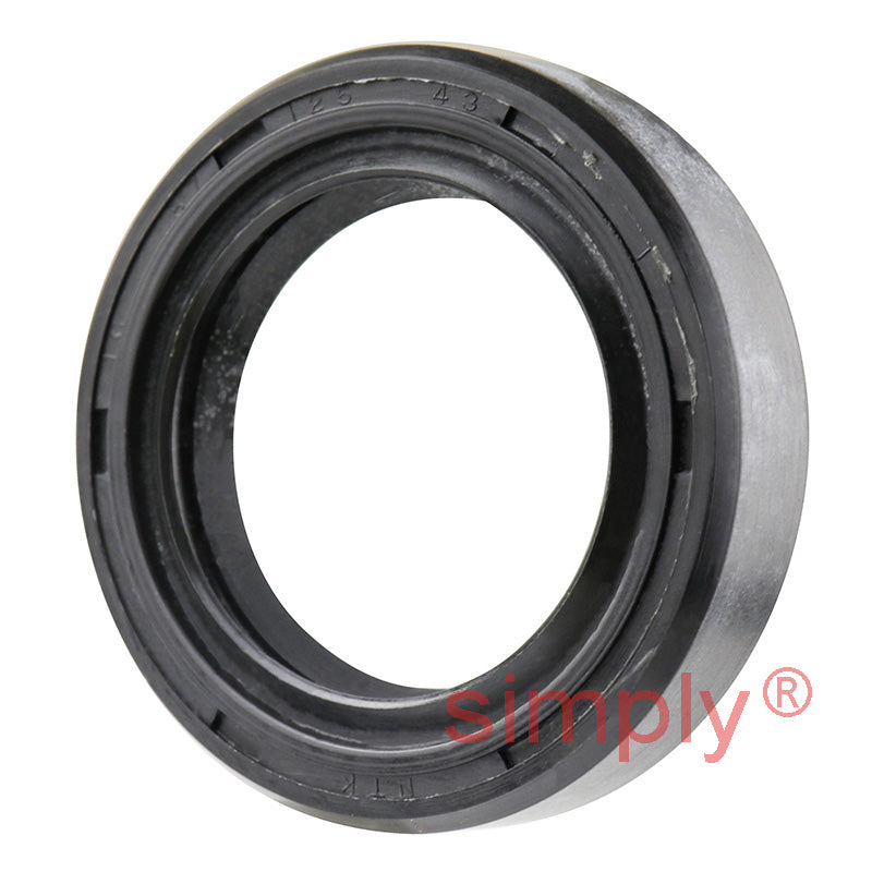 1.25x1.87x0.43 inch Nitrile Rubber Double Lip Rotary Shaft Oil Seal with Garter Spring R23 / TC Style