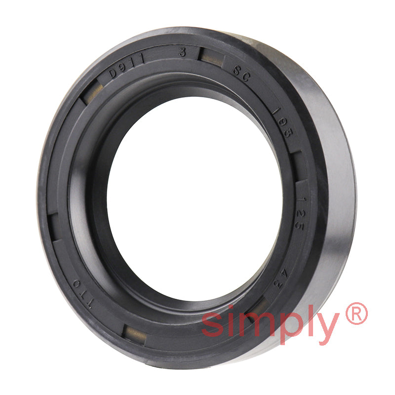 1.25x1.93x0.43 inch Nitrile Rubber Single Lip Rotary Shaft Oil Seal with Garter Spring R21 / SC