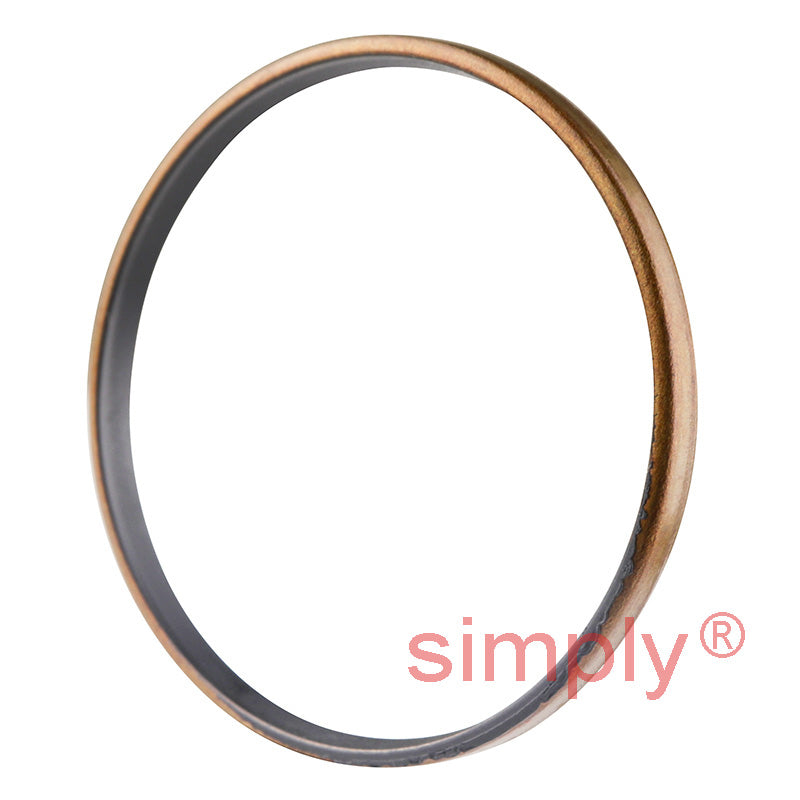 1.62x1.75x0.12 inch Metal Cased Nitrile Rubber Rotary Shaft Oil Seal Springless Design VB Style