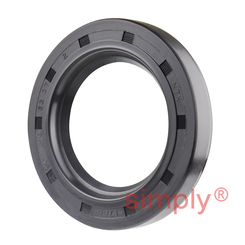 1.62x2.56x0.37 inch Nitrile Rubber Single Lip Rotary Shaft Oil Seal with Garter Spring R21 / SC Style