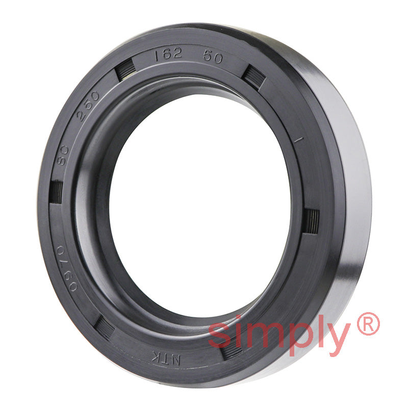 1.62x2.5x0.5 inch Nitrile Rubber Single Lip Rotary Shaft Oil Seal with Garter Spring R21 / SC