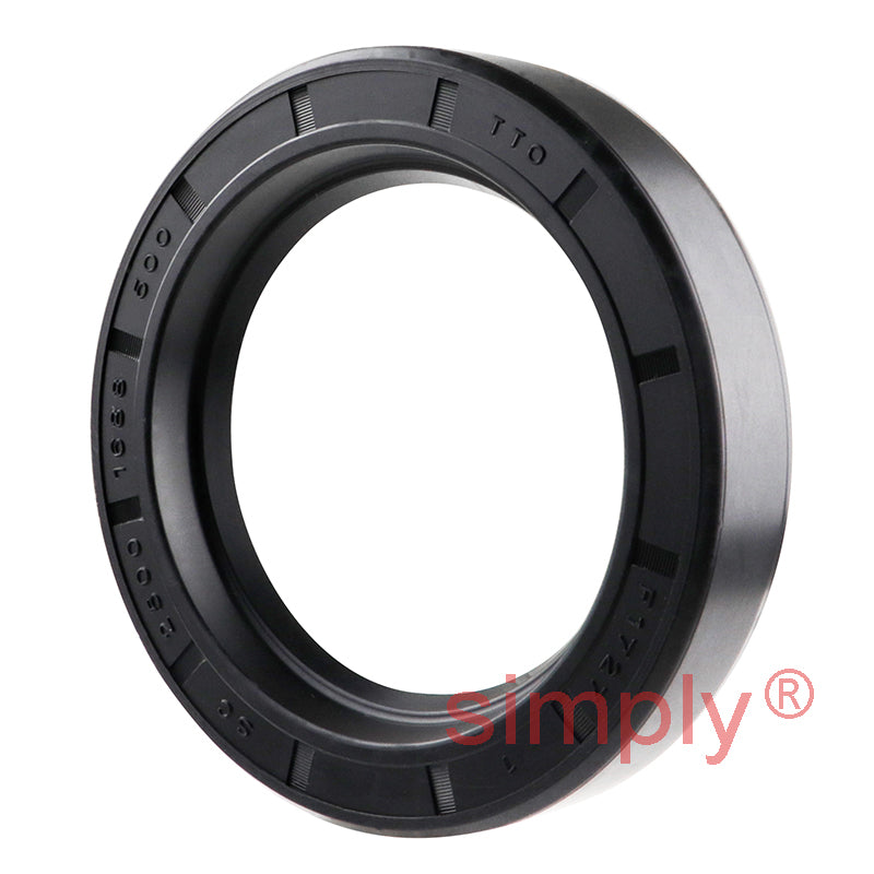 1.68x2.5x0.5 inch Nitrile Rubber Single Lip Rotary Shaft Oil Seal with Garter Spring R21 / SC