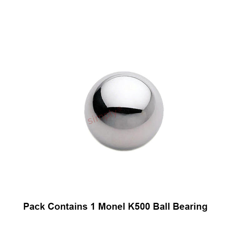 4mm Diameter Monel K500 Ball - Allow 1-2 Days