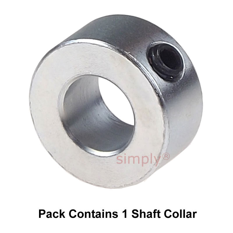 CABU10Z Zinc Plated En8 Steel Shaft Collar 10x20x10mm with Set Screw