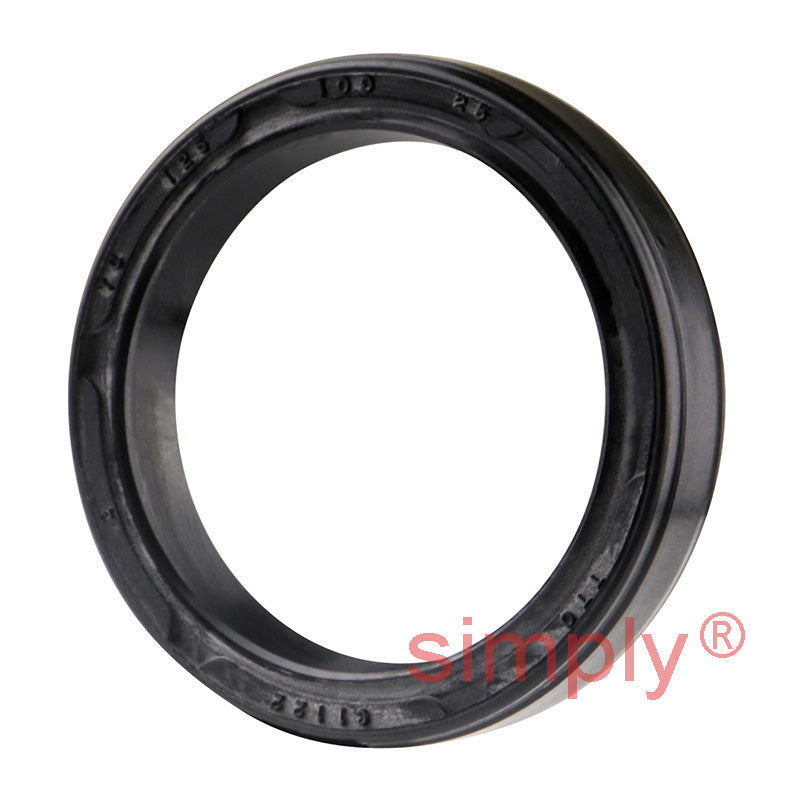 1x1.25x0.25 inch Nitrile Rubber Double Lip Rotary Shaft Oil Seal with Garter Spring R23 / TC Style