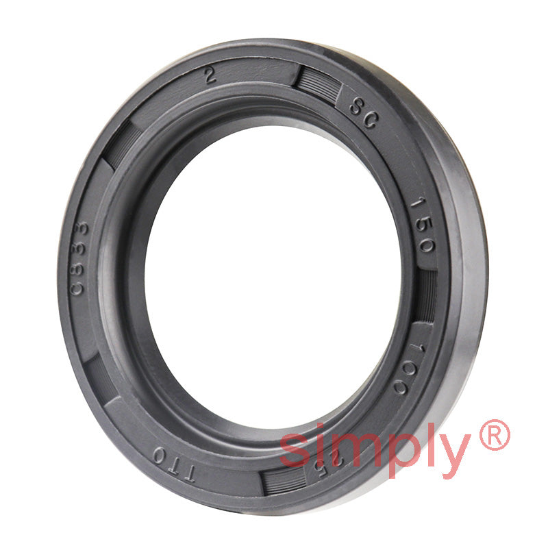 1x1.5x0.25 inch Nitrile Rubber Single Lip Rotary Shaft Oil Seal with Garter Spring R21 / SC