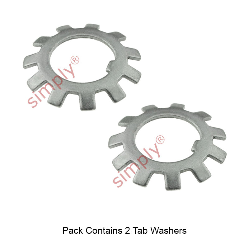 Pack of 2 MB0 Locking Tab Washer 10x21x1mm