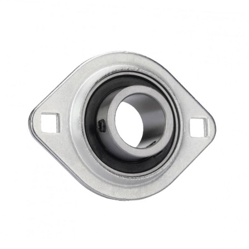 SBPFL201-8 Oval 2 Bolt Pressed Steel Bearing Housing with 1/2 inch insert