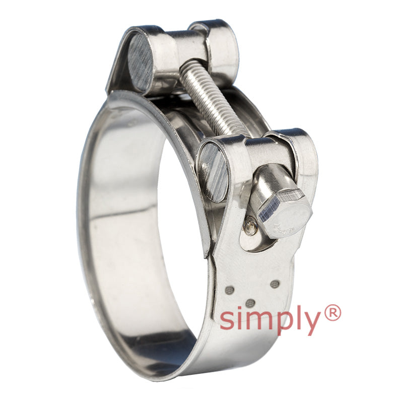 JSC130SS316 316 Stainless Steel (HNSS) Jubilee Superclamp Clip Adjustment Range 122mm-130mm Band Width 25mm