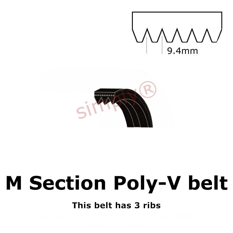 2515PM/990M Pix Poly V Multiple Ribbed Belt 2515mm/99 inch Length with 11 Ribs Allow 2-3 Days
