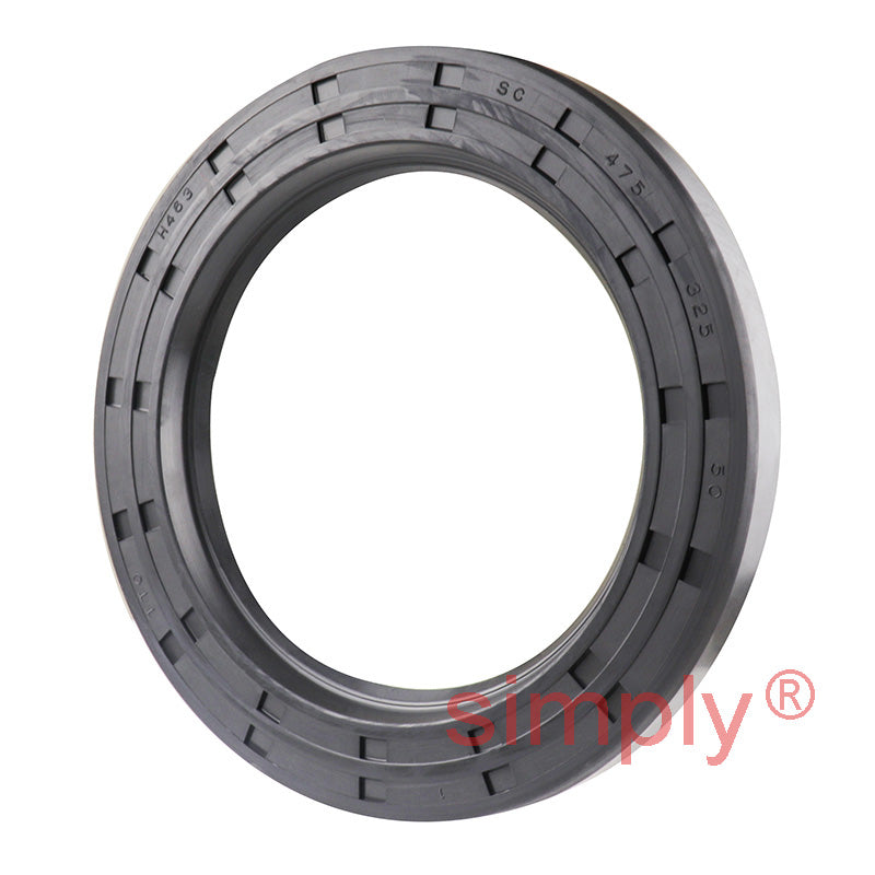 3.25x4.75x0.5 inch Nitrile Rubber Single Lip Rotary Shaft Oil Seal with Garter Spring R21 / SC