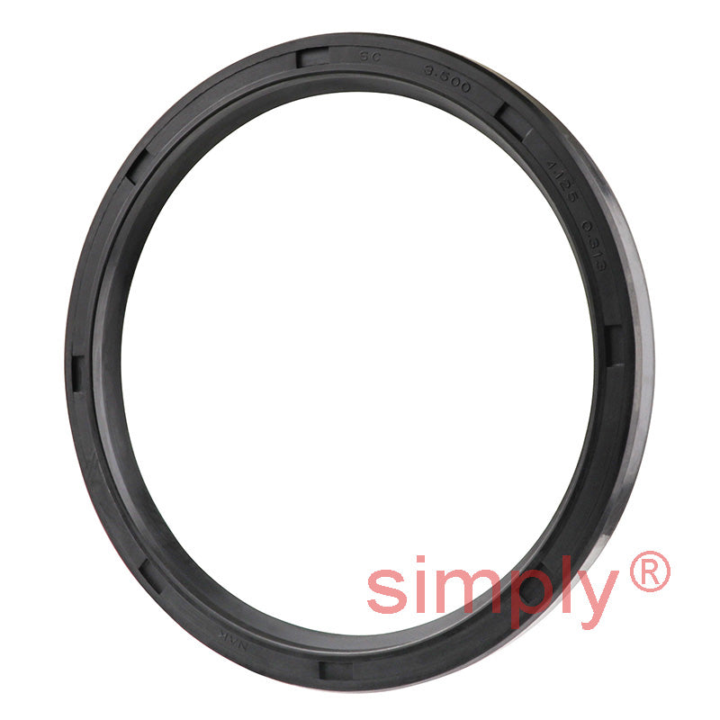 3.5x4.12x0.31 inch Nitrile Rubber Single Lip Rotary Shaft Oil Seal with Garter Spring R21 / SC
