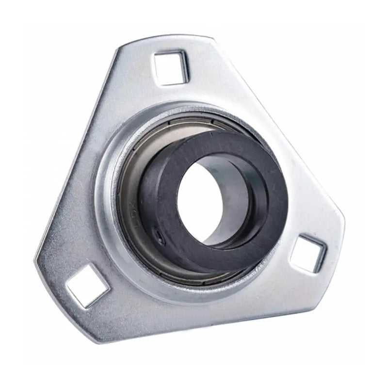 SAPFT206-19 Pressed Steel 3 Bolt Triangle Flange Housing with 1-3/16 inch Collar Insert