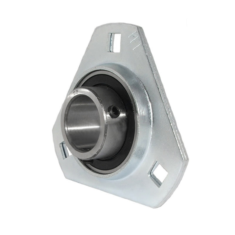 SBPFT207-21 Pressed Steel 3 Bolt Triangle Flange Housing with 1-5/16 inch insert