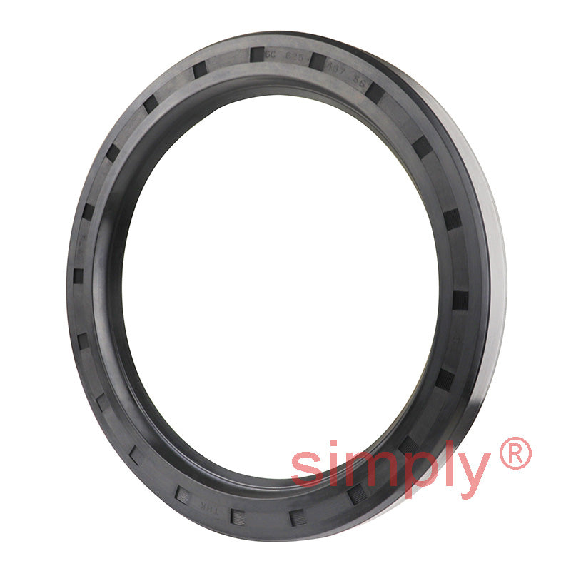 4.87x6.25x0.56 inch Nitrile Rubber Single Lip Rotary Shaft Oil Seal with Garter Spring R21 / SC