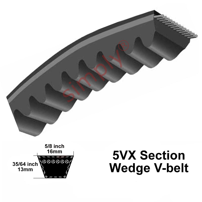 5VX1120 Pix Narrow Profile Cogged V-Belt