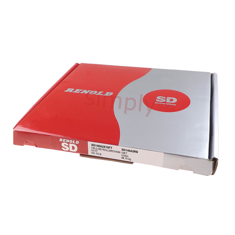 Renold Standard Duty 140-2 ANSI / AS Duplex Roller Chain 1-3/4 inch Pitch - 50 Feet Length Allow 2-3 Days