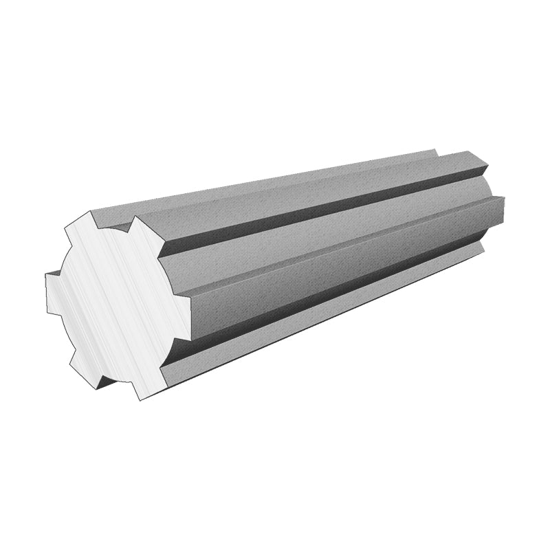 Major Brand SPSST14X11X3/1 Metric Stainless Steel Splined Shaft with 6 Splines 11x14x1000mm - Allow 2-3 Days