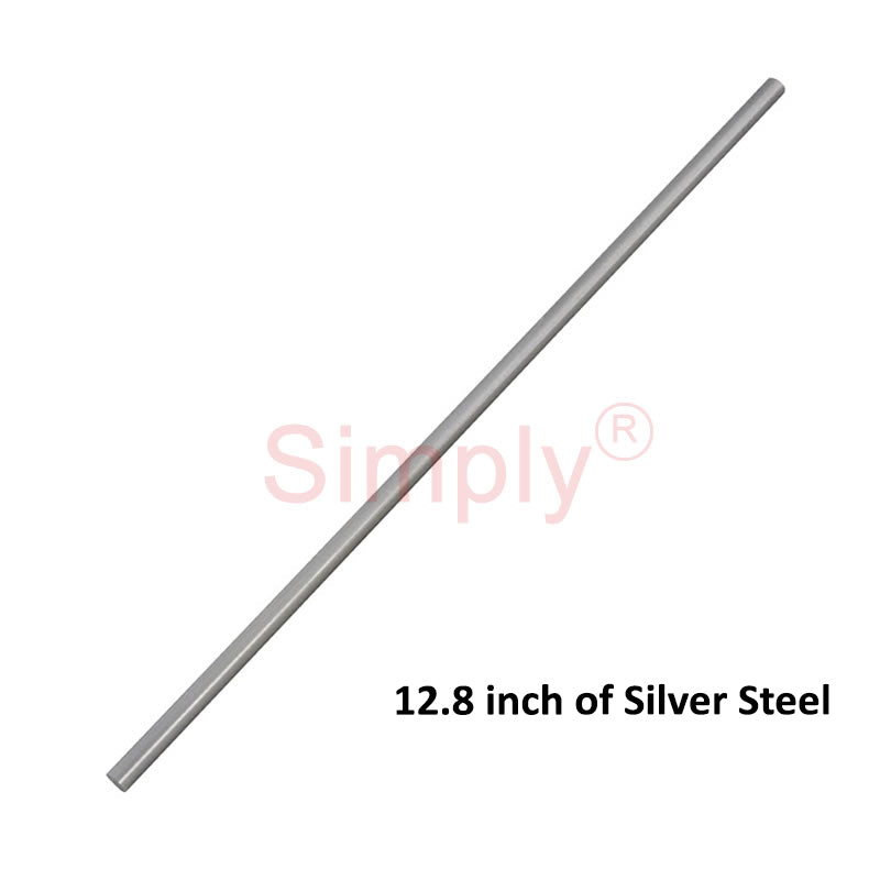 3/8 inch Diameter Silver Steel Round Bar - 12.8 inch
