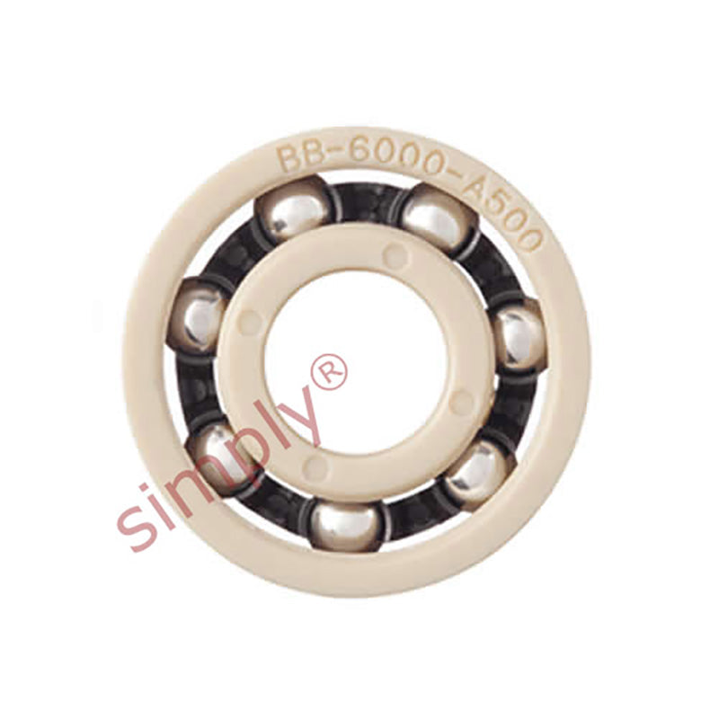 xiros xirodur BB6002A50010ES Open Type Polymer Ball Bearing with PA Cage and Stainless Steel Balls 15x32x9mm - Allow 2-3 Days