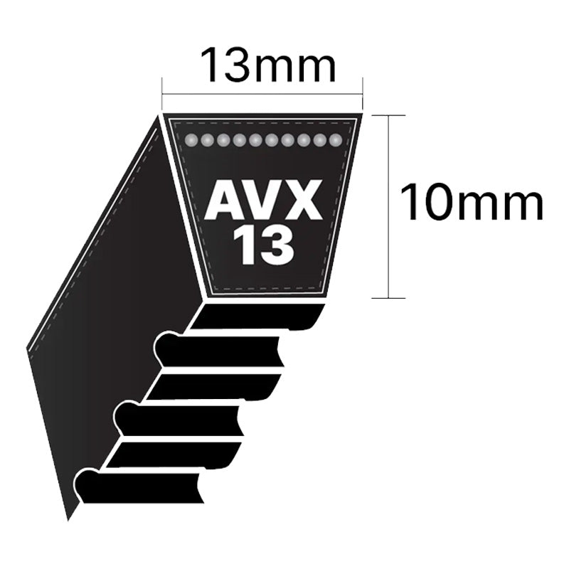 AVX13x1975 Pix AVX-Section Cogged V-Belt