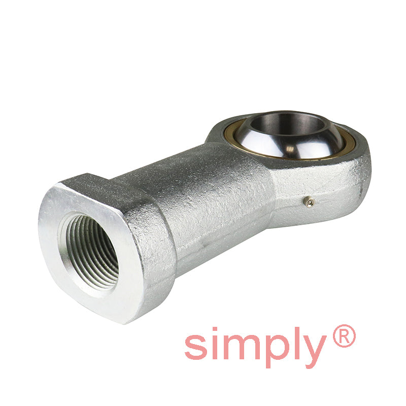 Durbal BEFN20-20-501 Maintenance Required Right Hand Metric Steel Female Rod End M20x1.5 Thread