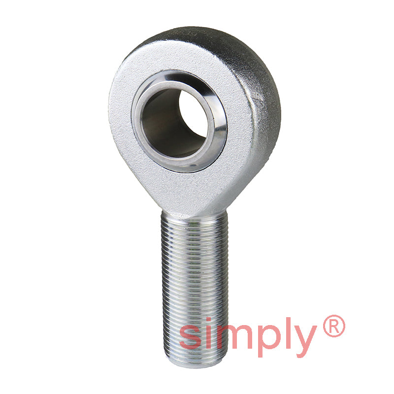 Durbal BEM12-20-501 Maintenance Free Right Hand Metric Steel / PTFE Lined Male Rod End M12 Thread