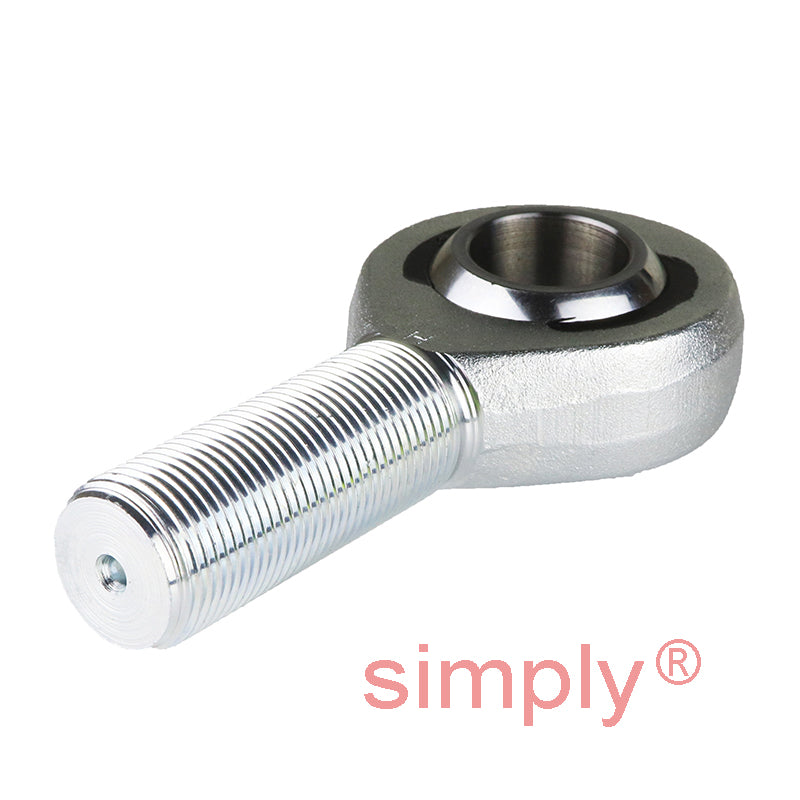 Durbal BEM12-20-501 Maintenance Free Right Hand Metric Steel / PTFE Lined Male Rod End M12 Thread