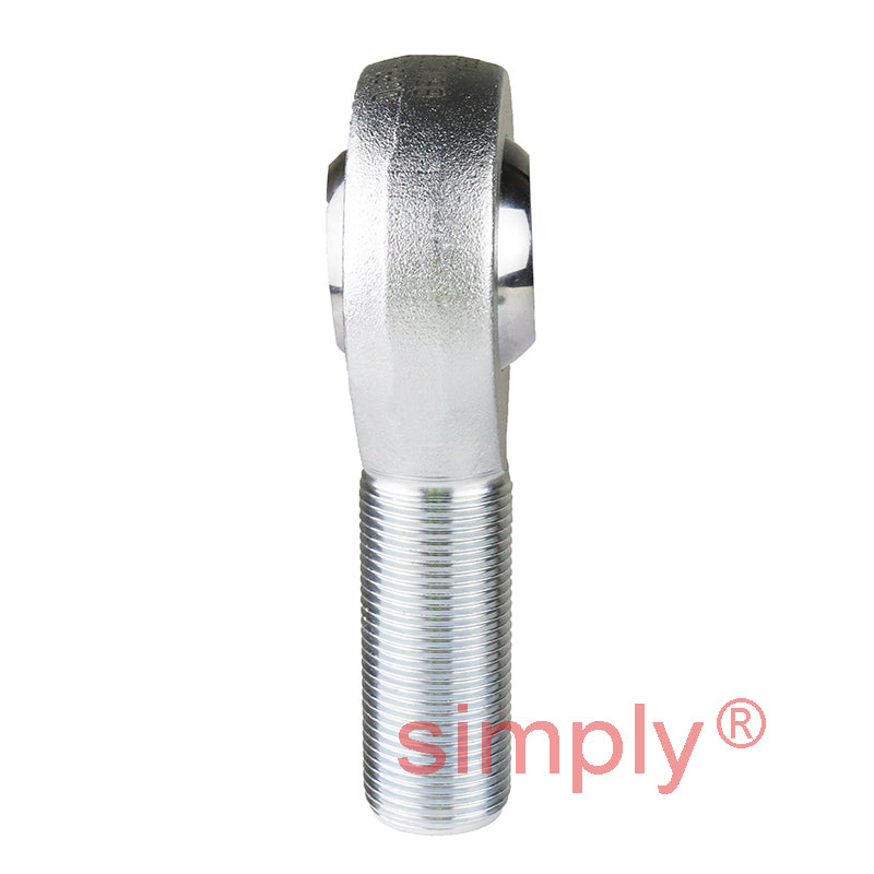 Durbal BEM12-20-501 Maintenance Free Right Hand Metric Steel / PTFE Lined Male Rod End M12 Thread