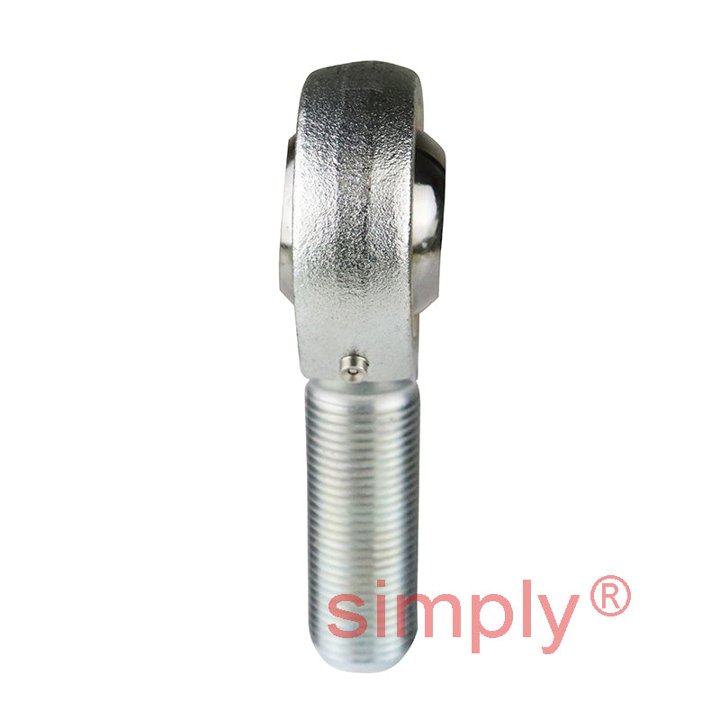 Durbal BEMN16-20-502 Maintenance Required Left Hand Metric Steel Male Rod End M16 Thread