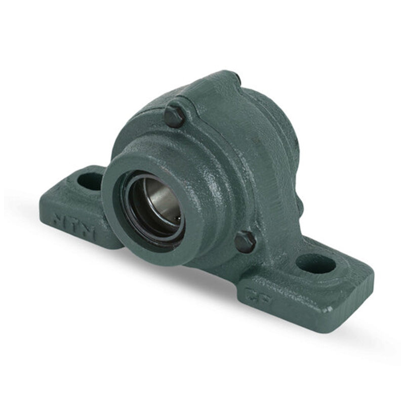 NTN C-UCP211-202D1 Imperial Cast Iron Two Bolt Pillow / Plummer Block Housing with 2-1/8 inch Bore Insert with Cast Iron Cover - Open Version - Allow 2-3 Days