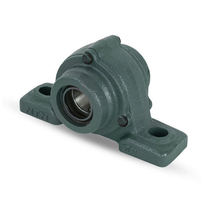 NTN C-UCPX05-100D1 Imperial Cast Iron Two Bolt Pillow / Plummer Block Housing with 1 inch Bore Insert with Cast Iron Cover - Open Version - Allow 2-3 Days